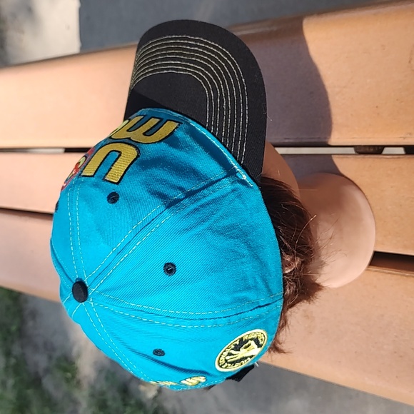 Never Give Up U can't C Me John Cena Wrestling Baseball Hat Cap Adjustable Blue - Picture 8 of 13